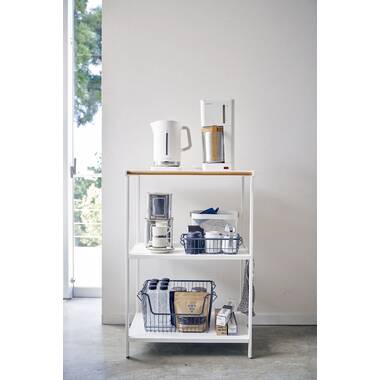 Yamazaki tower large best sale white kitchen steel rack